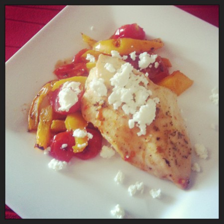 κοτόπουλο με ντοματίνια